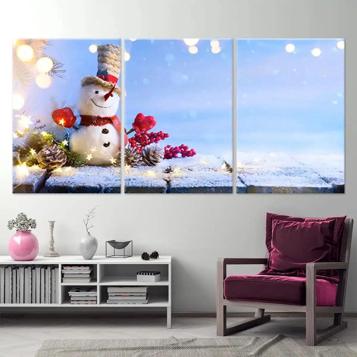 Snowman Decoration Wall Art-Stunning Canvas Prints