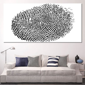 Fingerprint Multi Panel Canvas Wall Art 1 piece