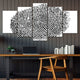 Fingerprint Multi Panel Canvas Wall Art 5 piece