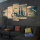 rusted Fishing Hooks canvas wall art