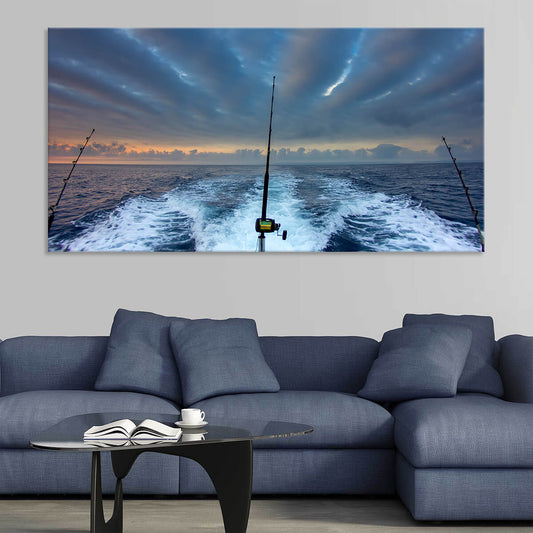 ocean canvas wall art​, fishing boat poster, fishing canvas wall art​, fisher prints, fishing art prints, ocean wall art decor 