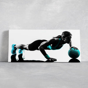 Lady Fitness Wall Art Canvas Print-Stunning Canvas Prints