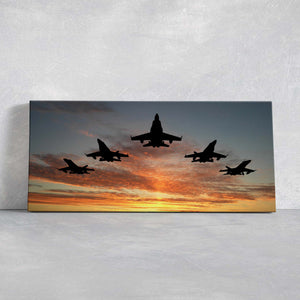 F-16 Fighter Jets Wall Art Canvas Print-Stunning Canvas Prints