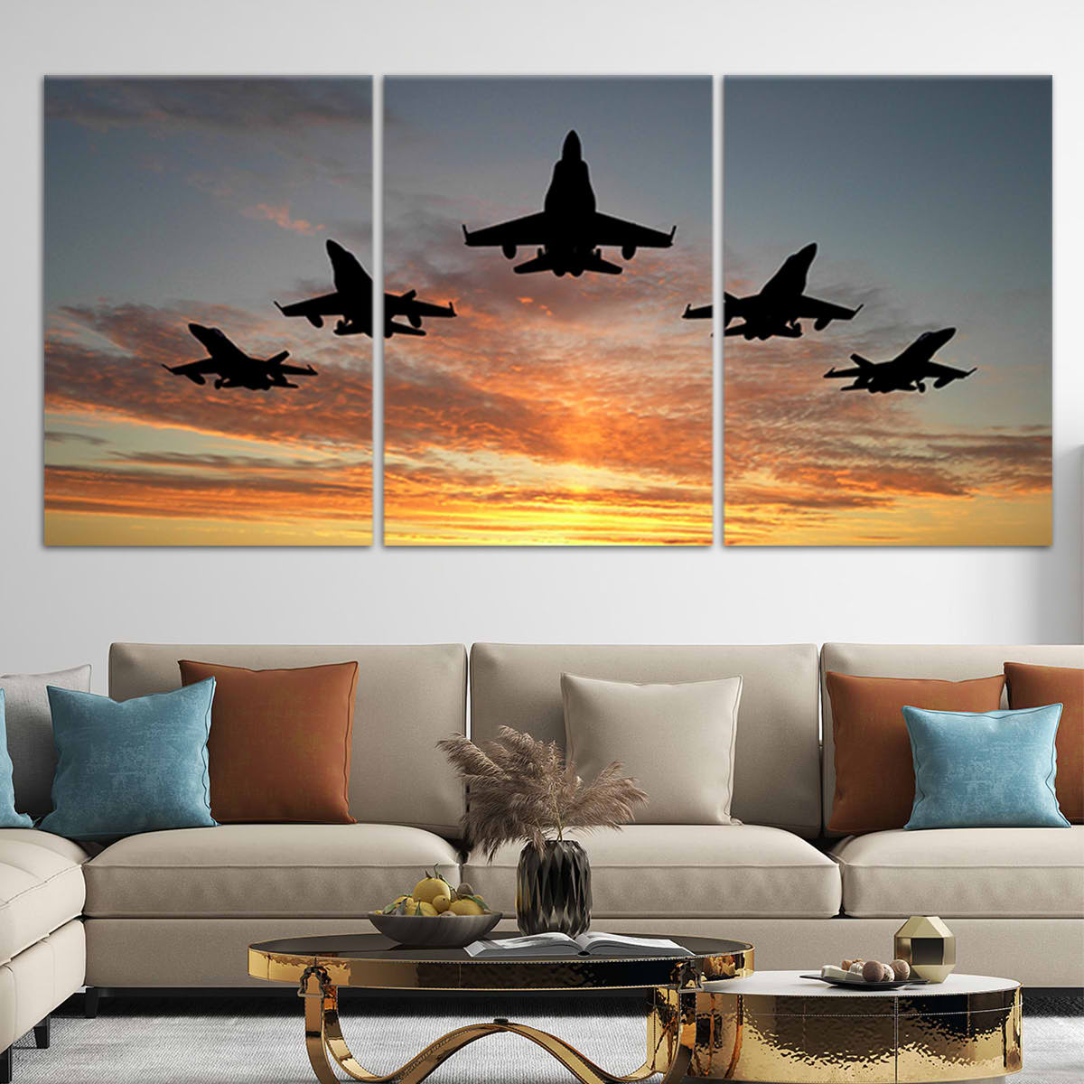 F-16 Fighter Jets Wall Art Canvas Print-Stunning Canvas Prints