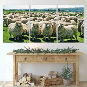 Sheep Flock Wall Art Canvas-Stunning Canvas Prints
