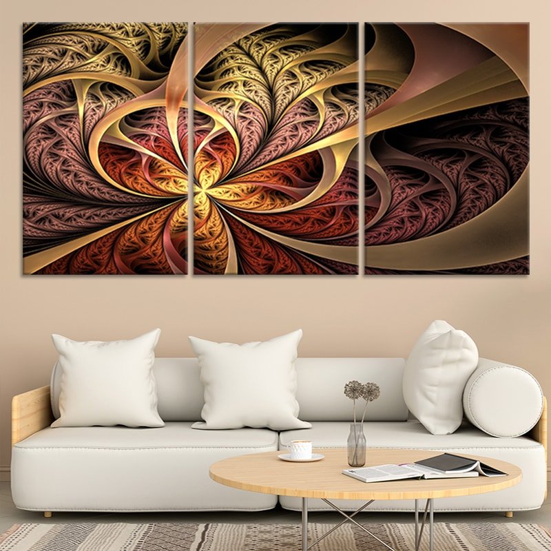 Abstract Fractal Flower Wall Art Canvas Print-Stunning Canvas Prints