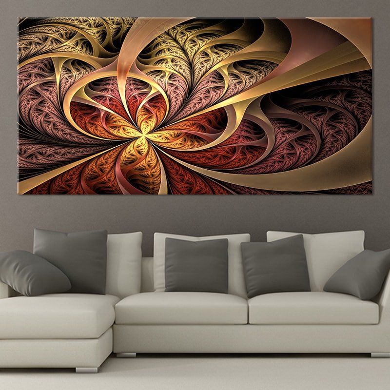 Abstract Fractal Flower Wall Art Canvas Print-Stunning Canvas Prints