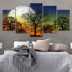 Full Moon Forest Silhouette Wall Art Canvas-Stunning Canvas Prints