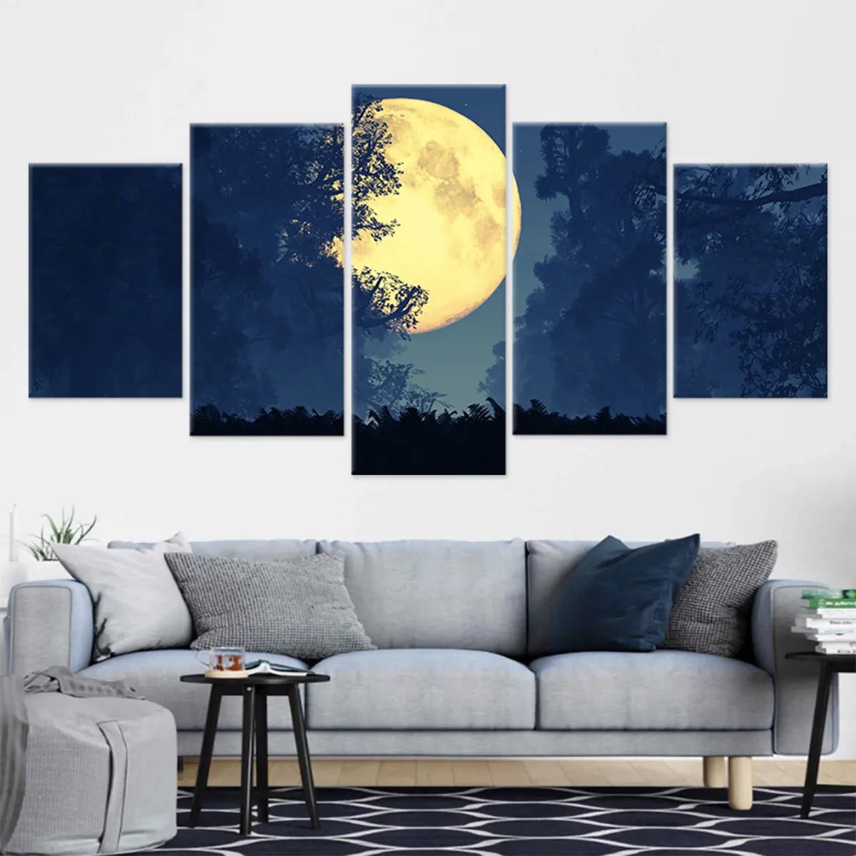 Full Moon Landscape Wall Art-Stunning Canvas Prints