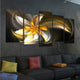 Golden Lily Flower Wall Art Canvas Print-Stunning Canvas Prints