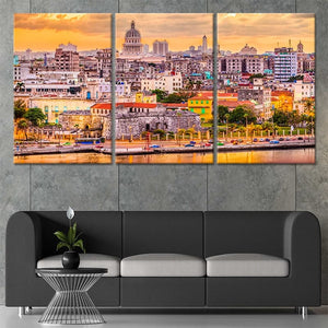 Havana Skyline Wall Art Canvas-Stunning Canvas Prints