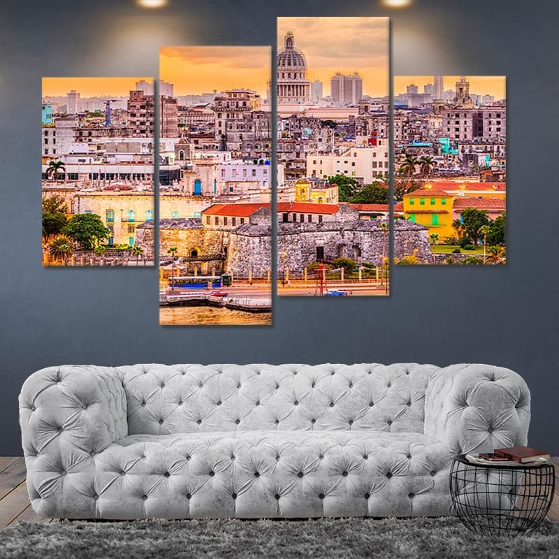 Havana Skyline Wall Art Canvas-Stunning Canvas Prints