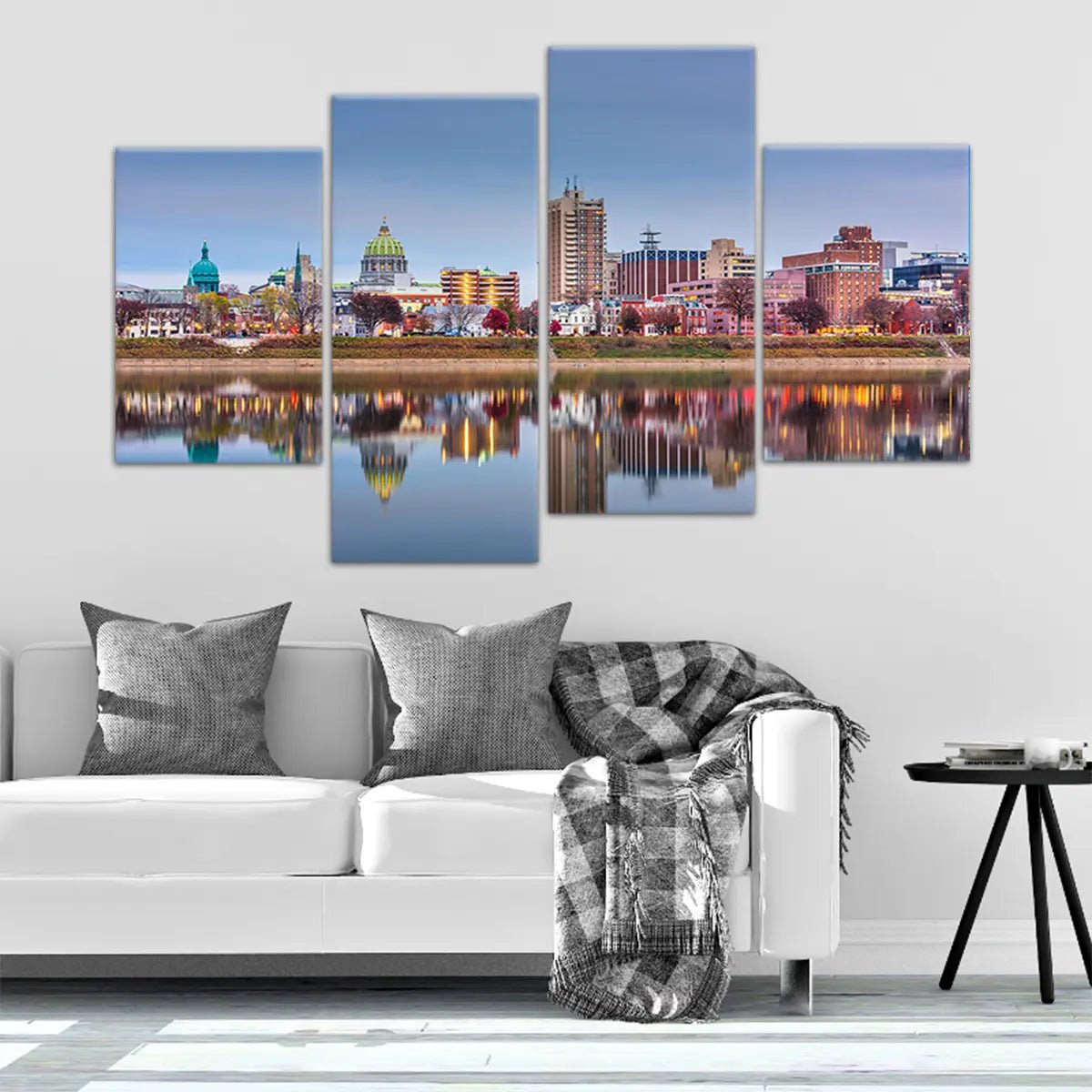Harrisburg Skyline Wall Art Canvas-Stunning Canvas Prints
