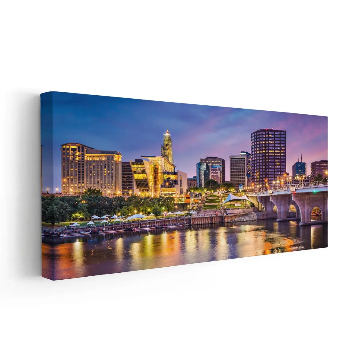 Hartford Skyline Wall Art Canvas-Stunning Canvas Prints