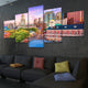 Historic Boston Skyline Wall Art Canvas-Stunning Canvas Prints