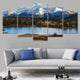 Horizontal mountain scenery canvas print for rustic home decor