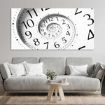 Infinity Time Spiral Canvas Wall Art