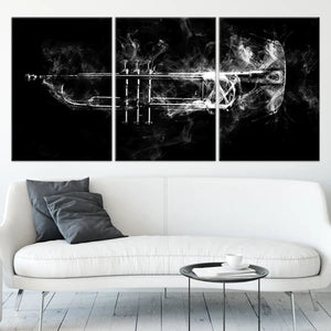 Jazz Trumpet Wall Art Canvas Print-Stunning Canvas Prints