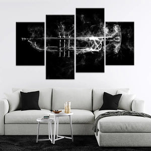 Jazz Trumpet Wall Art Canvas Print-Stunning Canvas Prints
