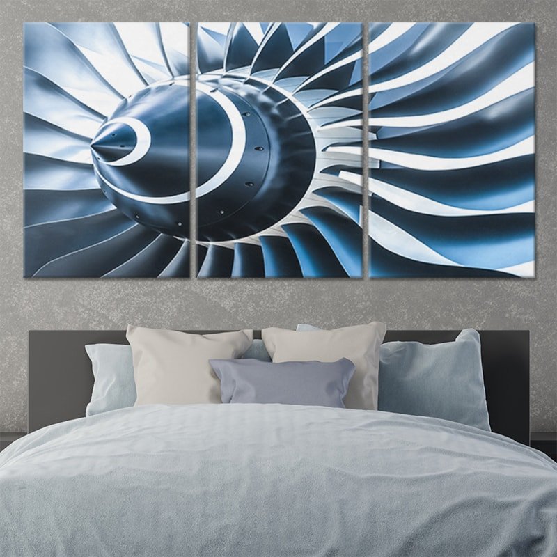 Turbine Plane Wall Art Canvas Print-Stunning Canvas Prints