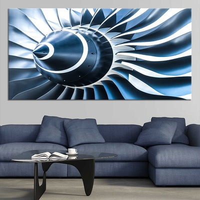 Jet Engine Blades Multi Panel Canvas Wall Art