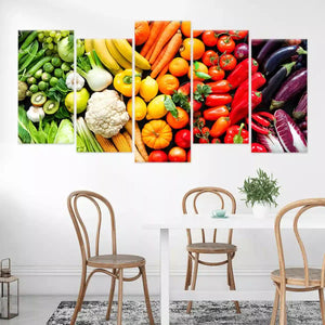 Fresh Fruits And Veggies Wall Art-Stunning Canvas Prints