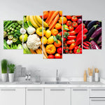 Fresh Fruits And Veggies Wall Art-Stunning Canvas Prints
