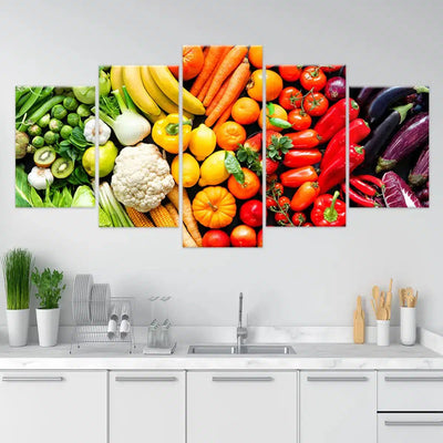 Fresh Fruits And Veggies Wall Art-Stunning Canvas Prints