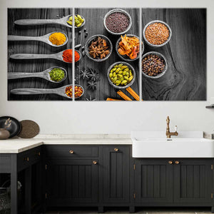 Spoons Of Spices Wall Art-Stunning Canvas Prints