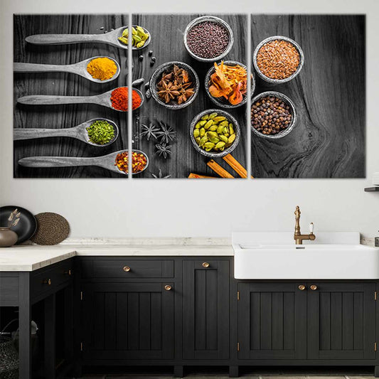 Spoons Of Spices Wall Art-Stunning Canvas Prints