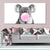 Koala pink bubble gum Canvas Wall Art Set