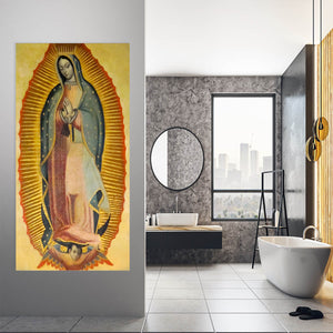 Our Lady of Guadalupe Wall Art Christian artwork on canvas, religious picture frames, faith print, framed Christian art