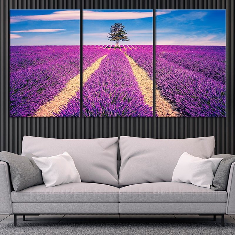 Majestic Lavender Field Wall Art Canvas-Stunning Canvas Prints