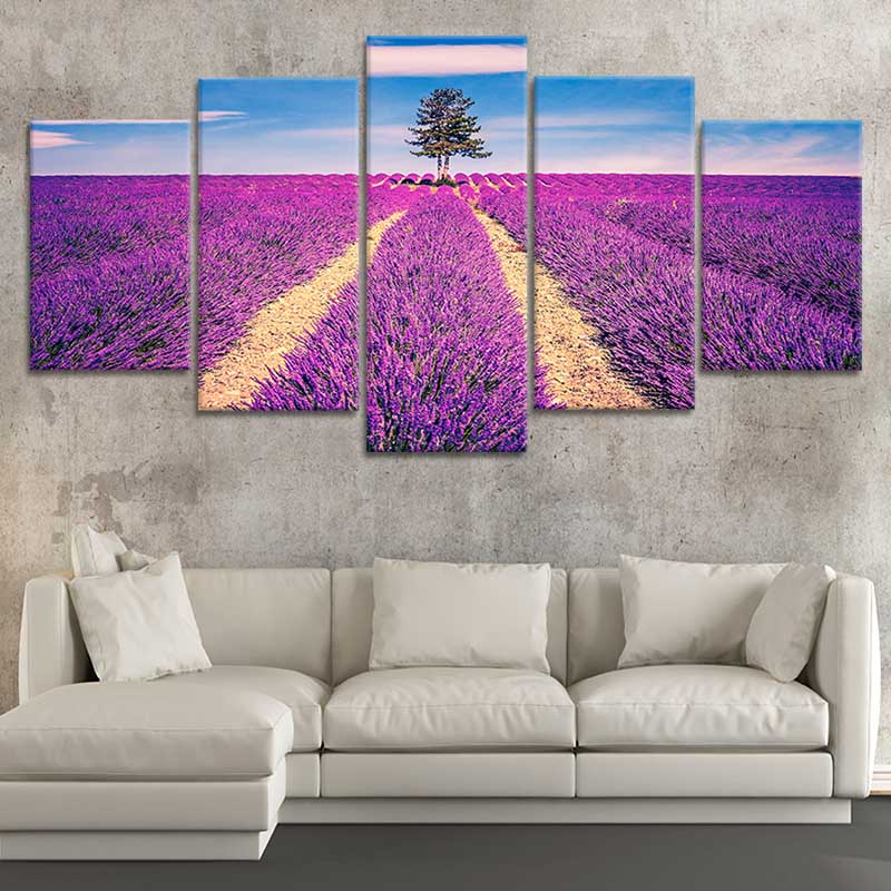 Majestic Lavender Field Wall Art Canvas-Stunning Canvas Prints