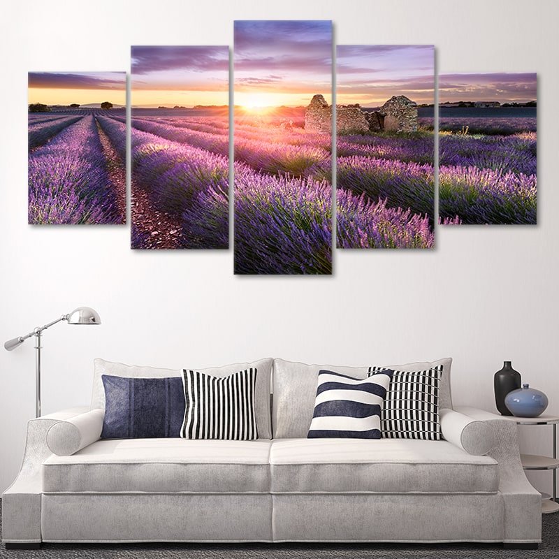 Lavender Field Sunset canvas print online