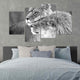 Black And White Loving Lions Wall Art Canvas-Stunning Canvas Prints