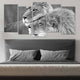 Black And White Loving Lions Wall Art Canvas-Stunning Canvas Prints