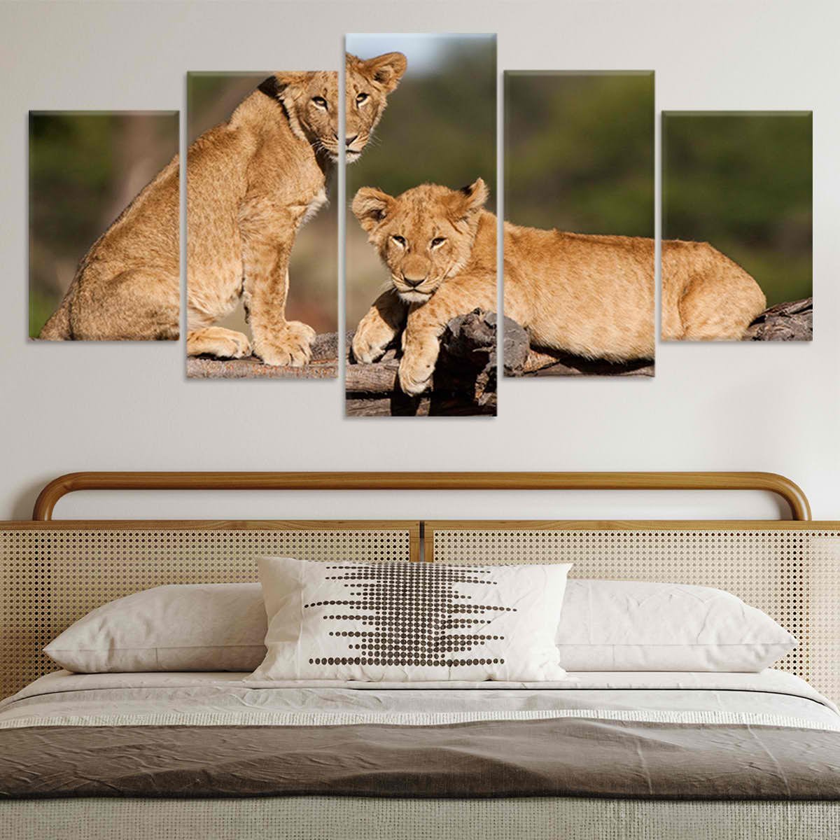 Cute Lion Cubs Wall Art Canvas-Stunning Canvas Prints