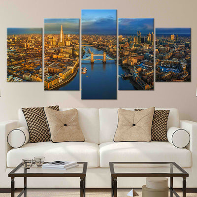 London UK Skyline Canvas Wall Art-Stunning Canvas Prints