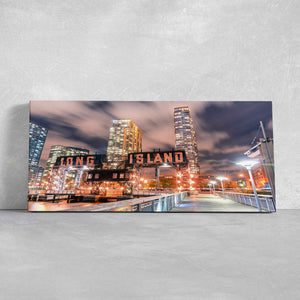 Long Island Pier Skyline Wall Art Canvas-Stunning Canvas Prints