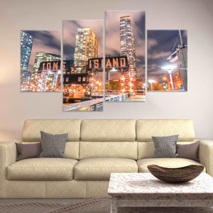 Long Island Pier Skyline Wall Art Canvas-Stunning Canvas Prints