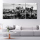 Black And White Los Angeles Skyline Wall Art Canvas-Stunning Canvas Prints