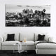 Black And White Los Angeles Skyline Wall Art Canvas-Stunning Canvas Prints