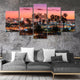 Los Angeles Sunset Skyline Wall Art Canvas-Stunning Canvas Prints