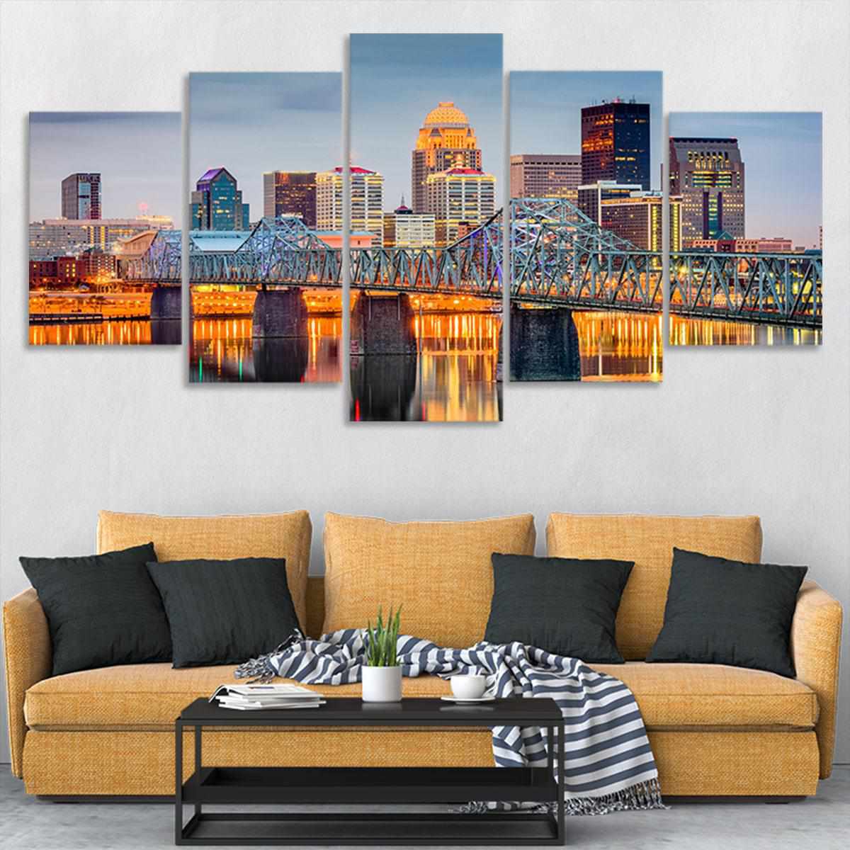 Louisville Skyline Wall Art Canvas-Stunning Canvas Prints