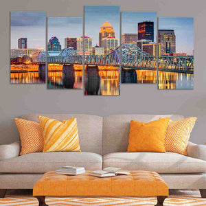 Louisville Skyline Wall Art Canvas-Stunning Canvas Prints