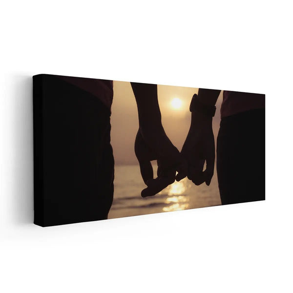 Couple Holding Hands Wall Art Canvas Print, Art Print & Wall Painting