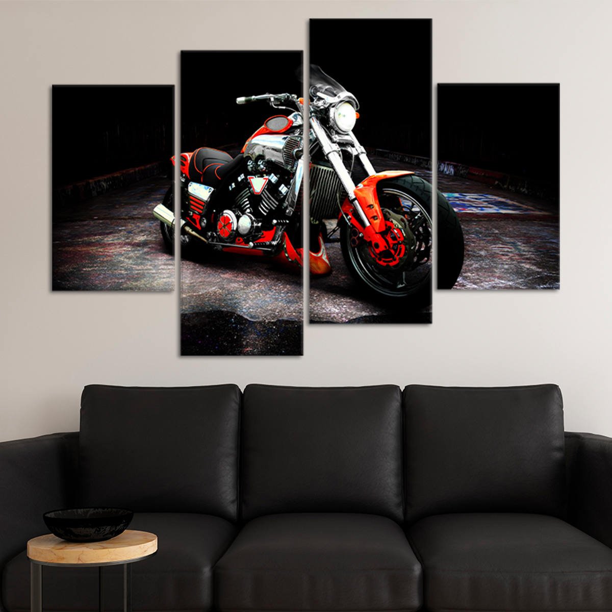 Vintage Motorcycle Wall Art Canvas Print-Stunning Canvas Prints