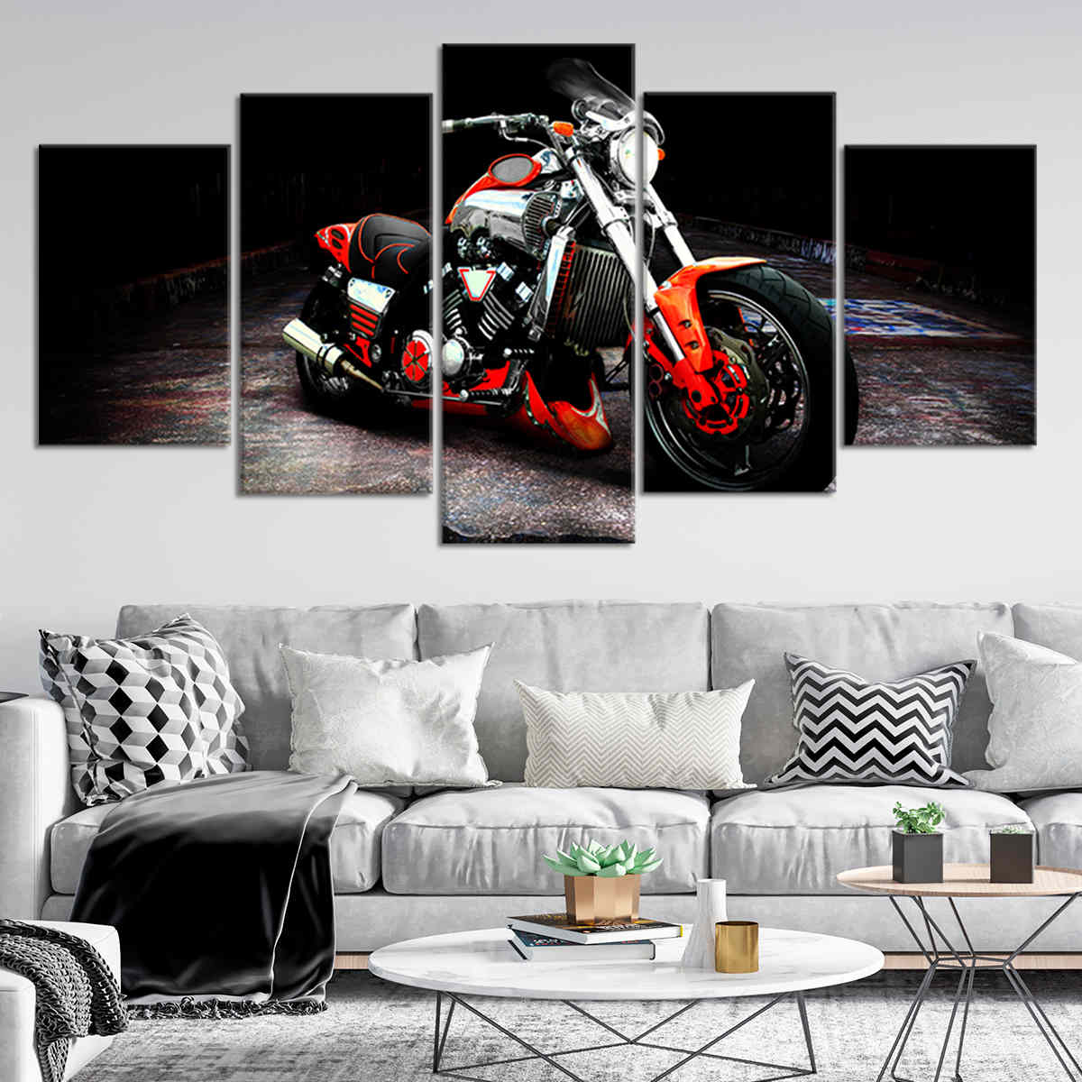 Vintage Motorcycle Wall Art Canvas Print-Stunning Canvas Prints