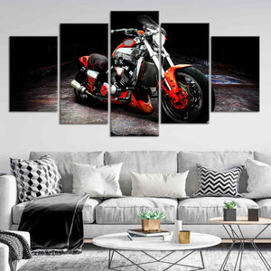Vintage Motorcycle Wall Art Canvas Print-Stunning Canvas Prints